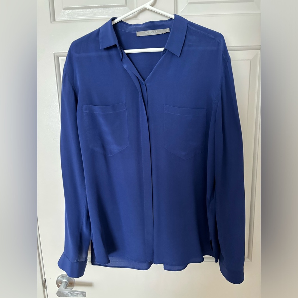 Silk shirt by Tiger of Sweden, oversized look, size 38